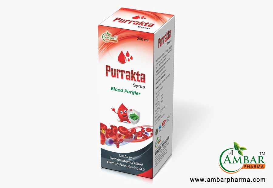 Ayurvedic Herbal Purrakta Syrup Blood Purifier manufacturers suppliers in Kanpur UP India